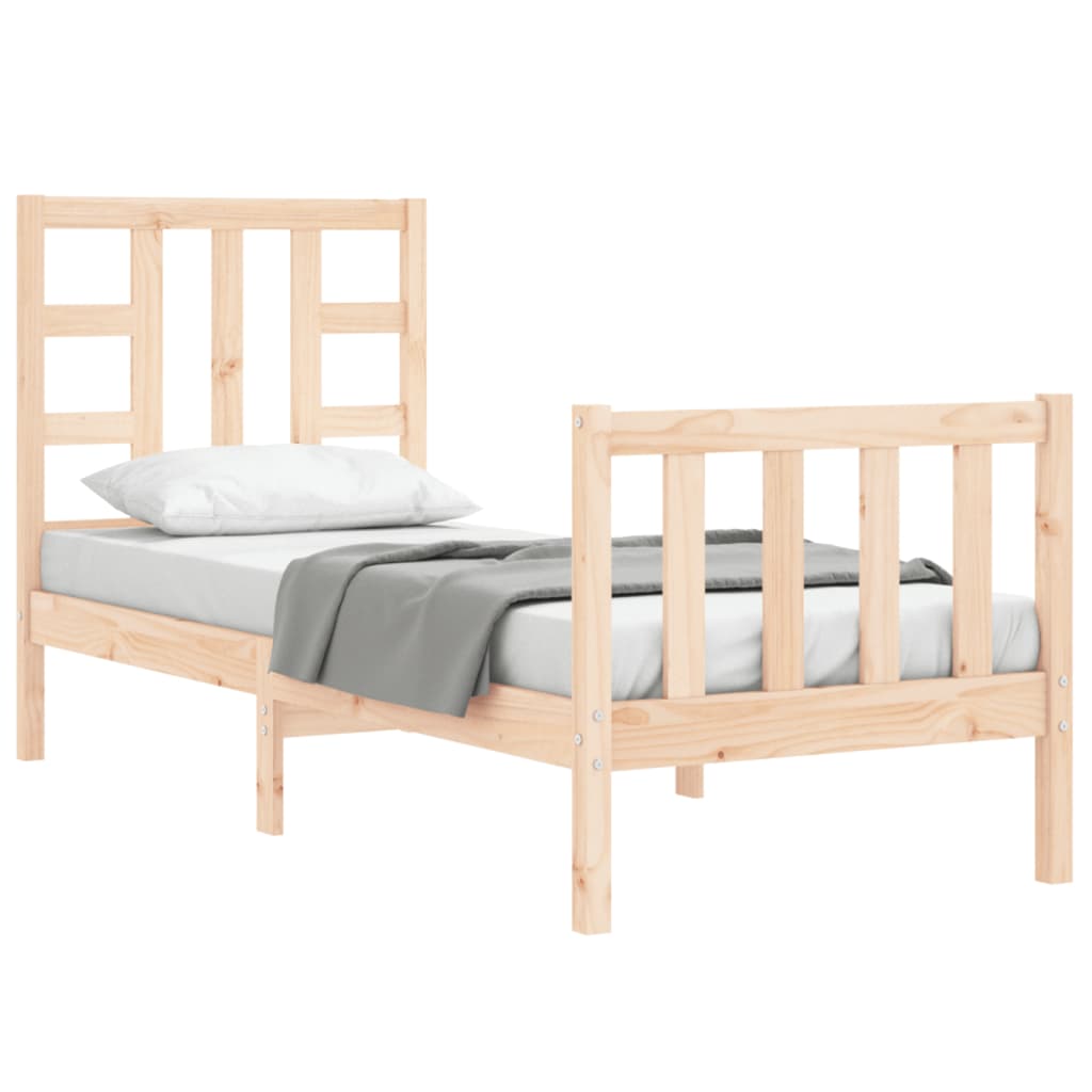 Bed Frame Without Mattress Small Single Solid Wood Pine
