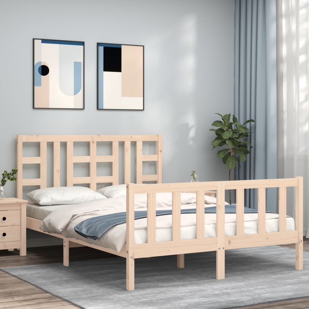 Bed Frame Without Mattress Small Single Solid Wood Pine