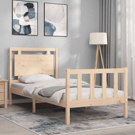 Bed Frame Without Mattress Small Single Solid Wood Pine