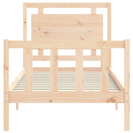 Bed Frame Without Mattress Small Single Solid Wood Pine