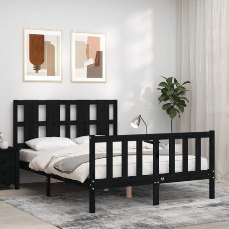 Bed Frame Without Mattress Solid Wood Pine