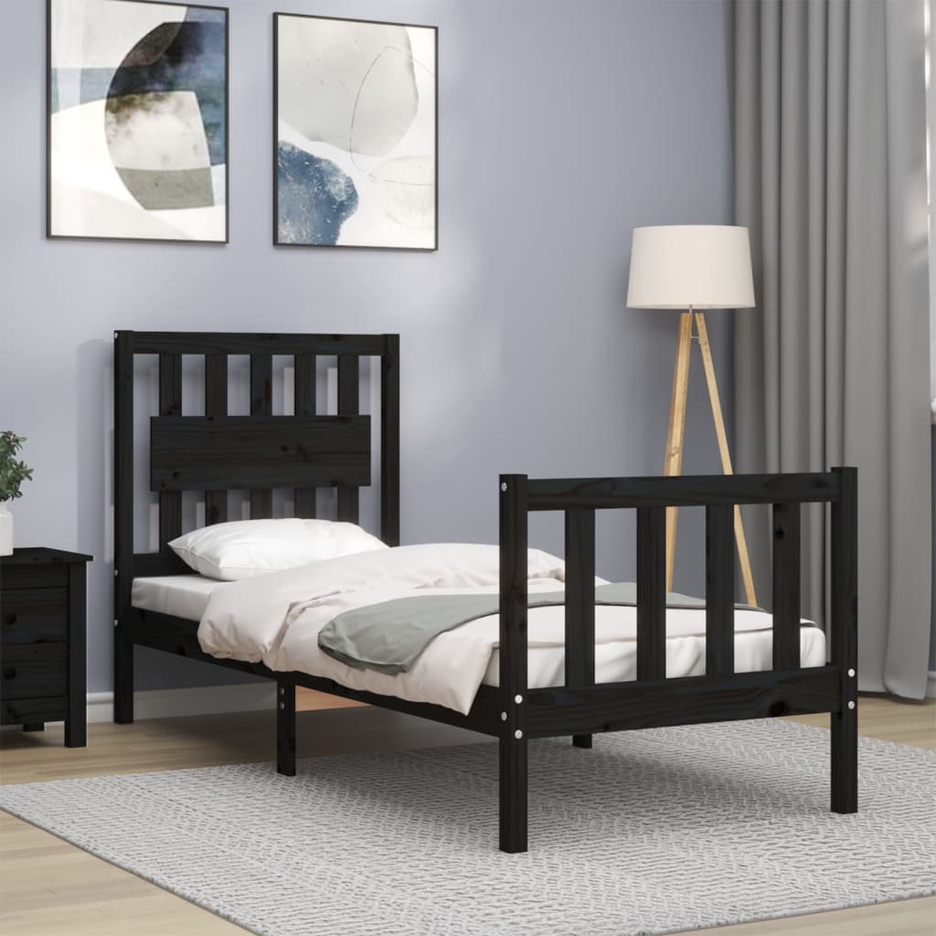 Bed Frame Without Mattress Small Single Solid Wood Pine