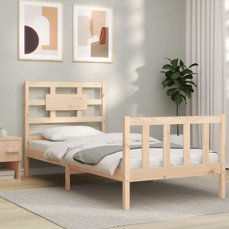 Bed Frame Without Mattress Small Single Solid Wood Pine