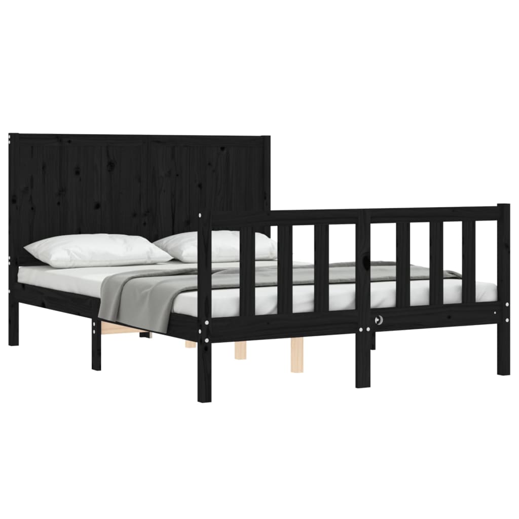 Bed Frame Without Mattress Solid Wood Pine