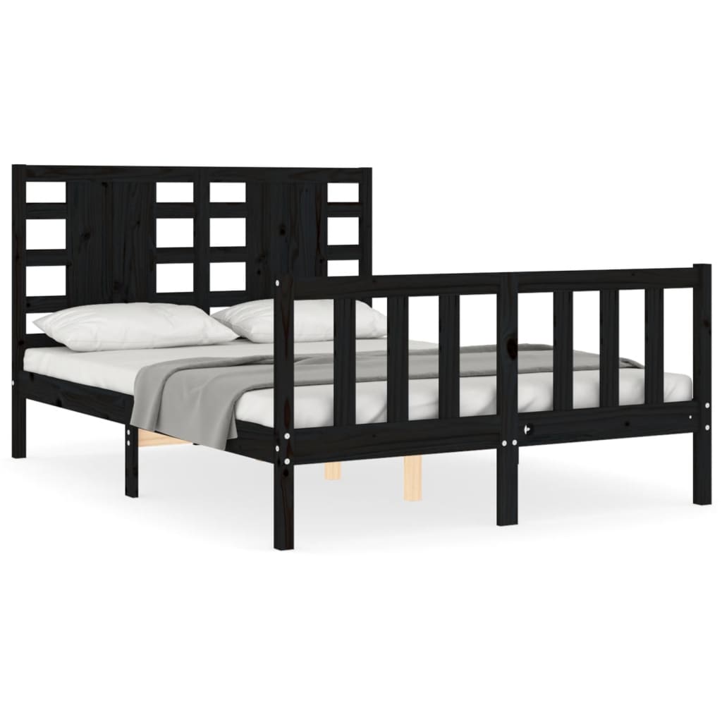 Bed Frame Without Mattress Solid Wood Pine