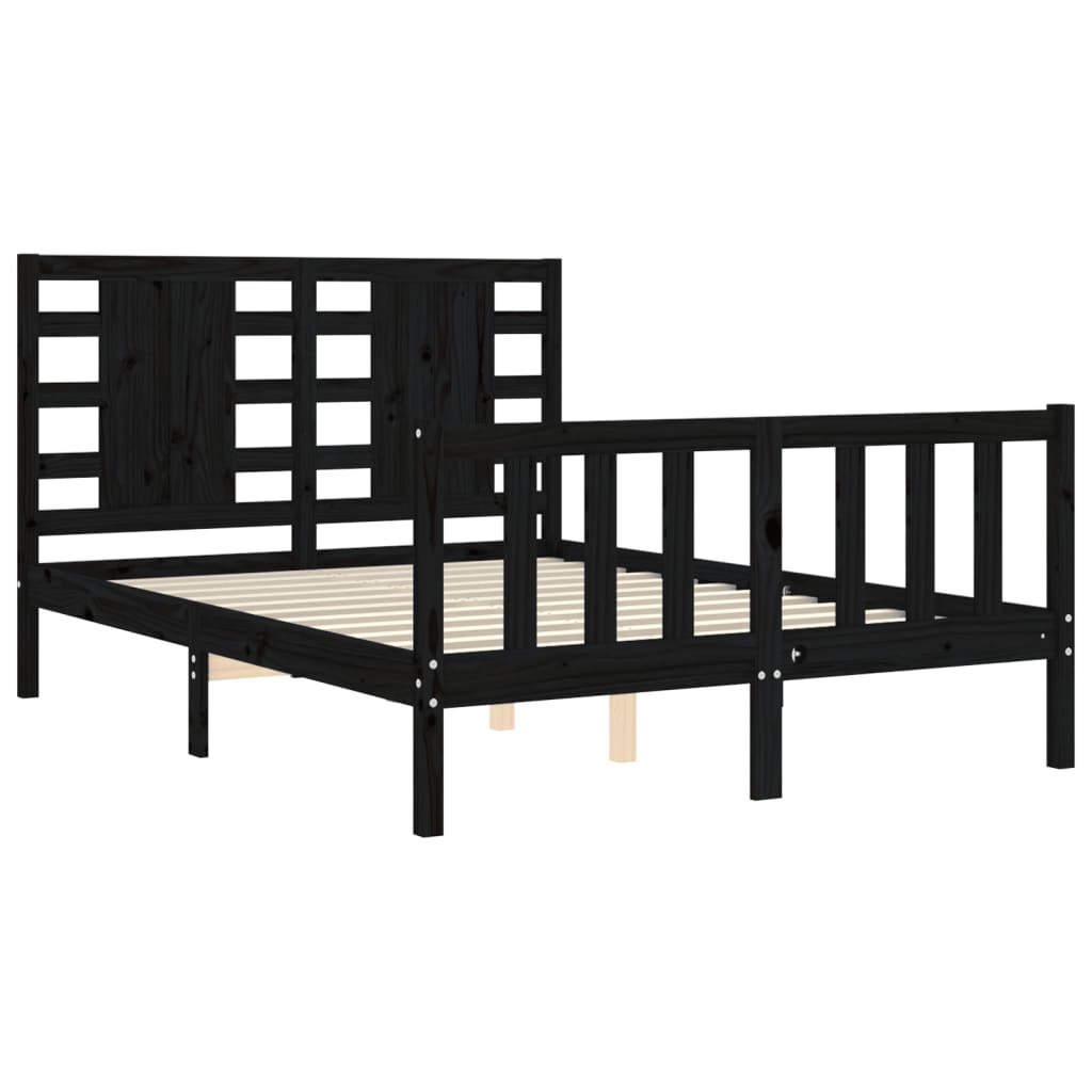Bed Frame Without Mattress Solid Wood Pine