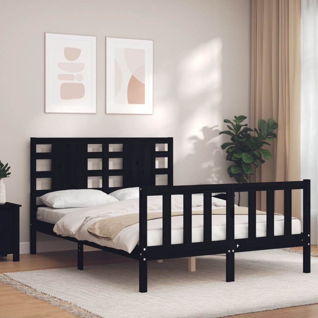 Bed Frame Without Mattress Solid Wood Pine