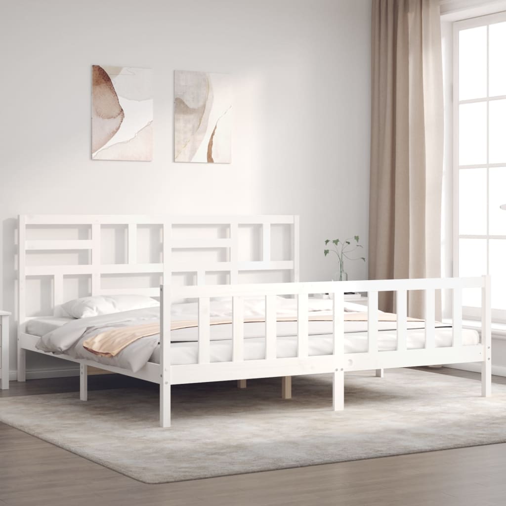 Bed Frame Without Mattress Small Double Solid Wood Pine