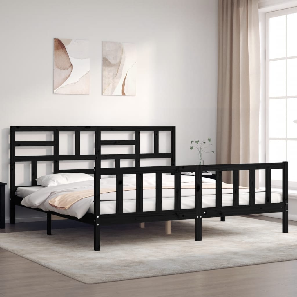 Bed Frame Without Mattress Small Double Solid Wood Pine