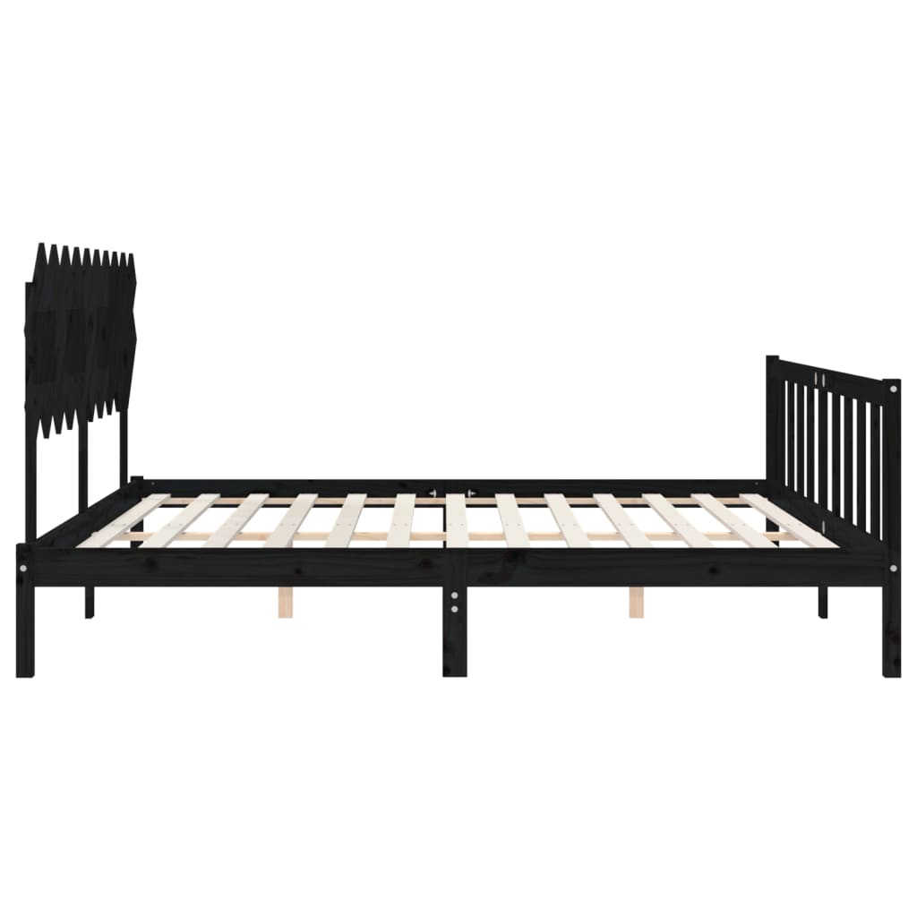 Bed Frame Without Mattress Solid Wood Pine