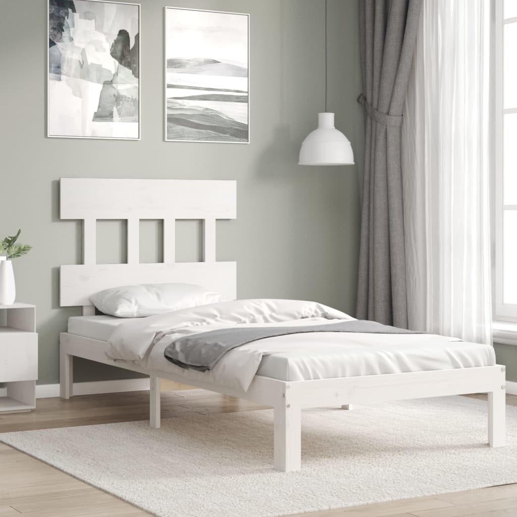 Bed Frame Without Mattress Double Solid Wood Pine