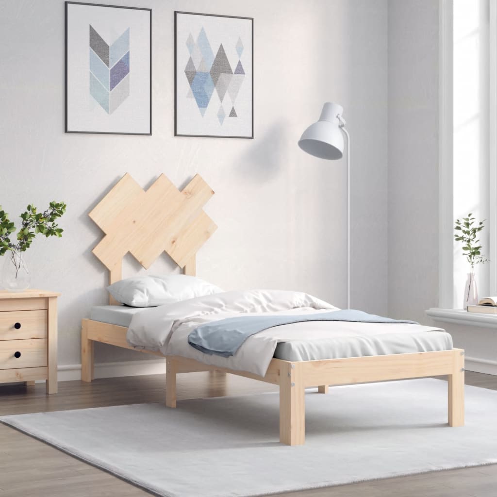 Bed Frame Without Mattress Solid Wood Pine