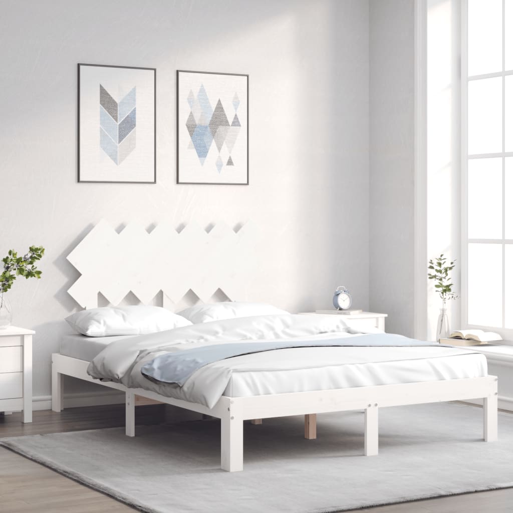 Bed Frame Without Mattress Solid Wood Pine