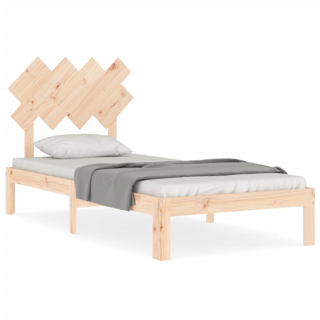 Bed Frame Without Mattress Solid Wood Pine