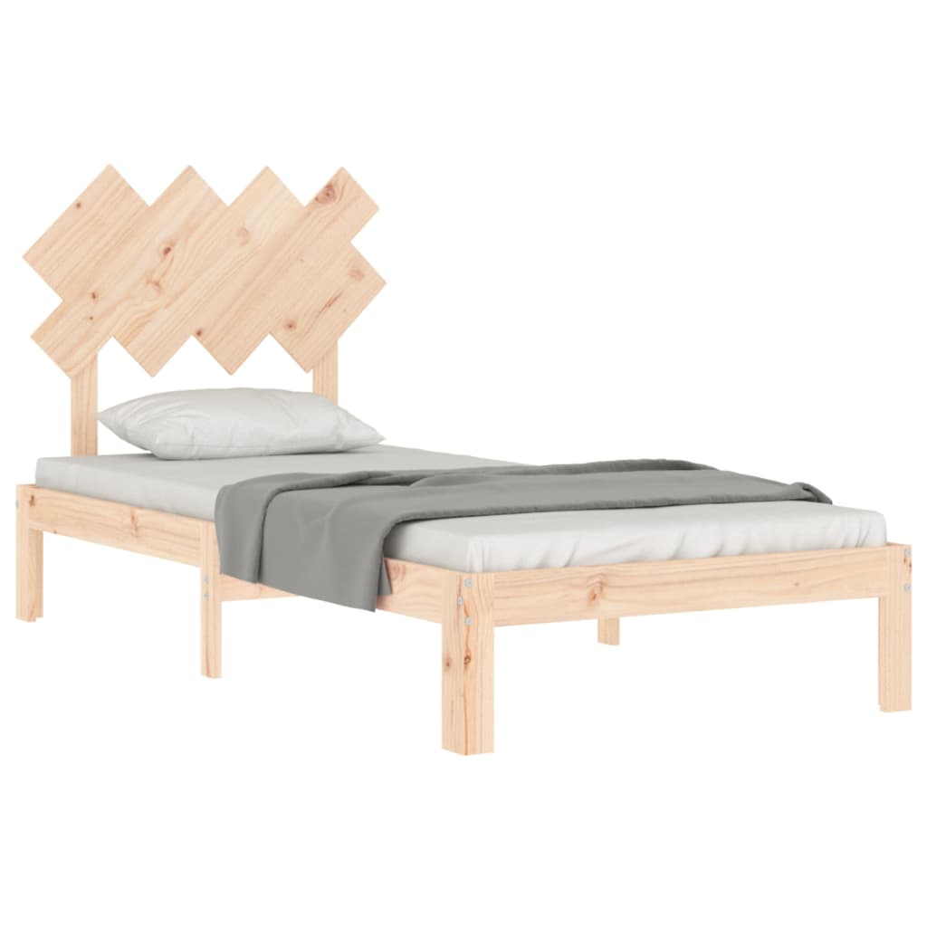 Bed Frame Without Mattress Solid Wood Pine