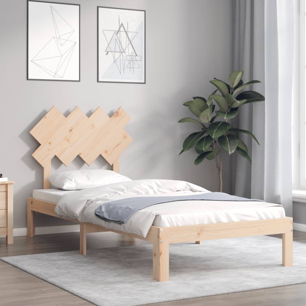 Bed Frame Without Mattress Solid Wood Pine
