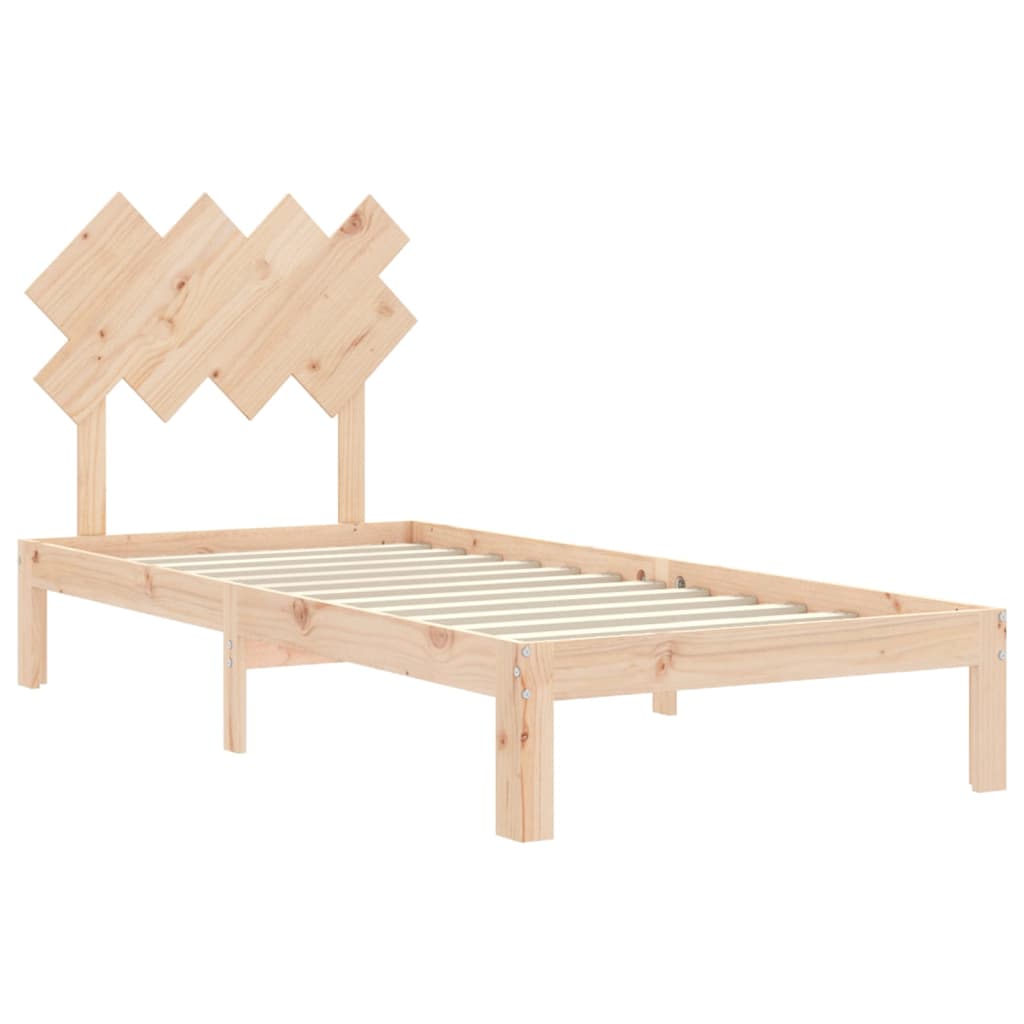 Bed Frame Without Mattress Solid Wood Pine
