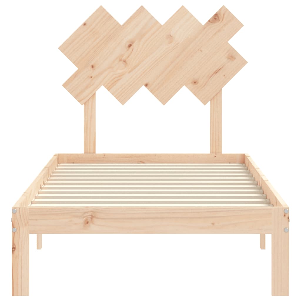 Bed Frame Without Mattress Solid Wood Pine