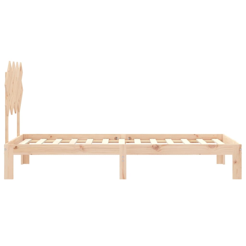Bed Frame Without Mattress Solid Wood Pine