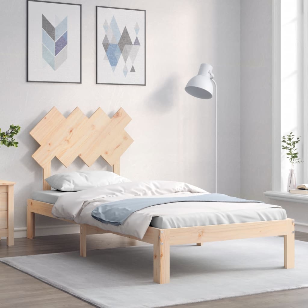 Bed Frame Without Mattress Solid Wood Pine