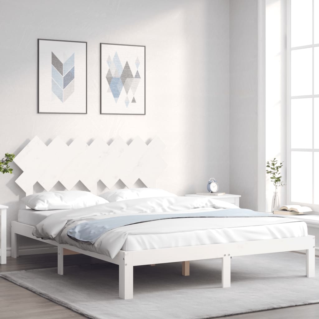 Bed Frame Without Mattress Solid Wood Pine