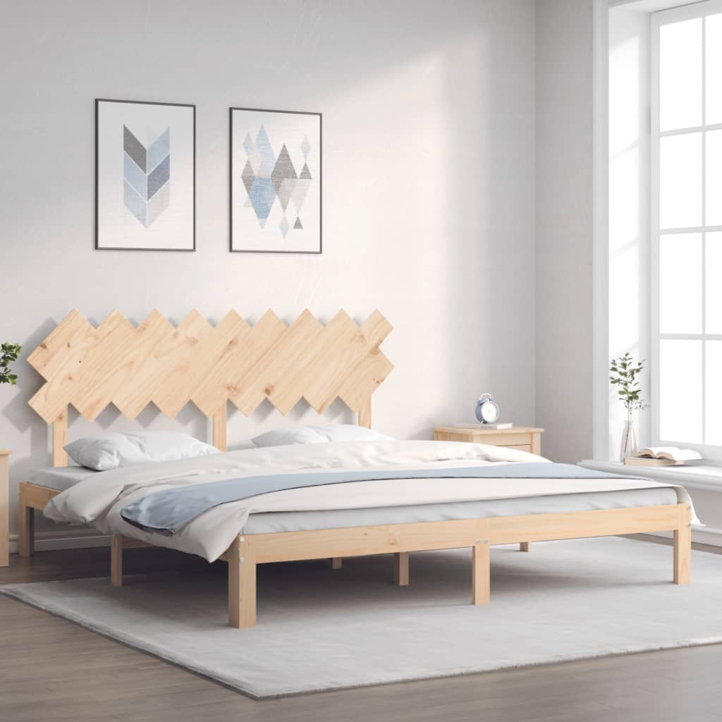 Bed Frame Without Mattress Solid Wood Pine