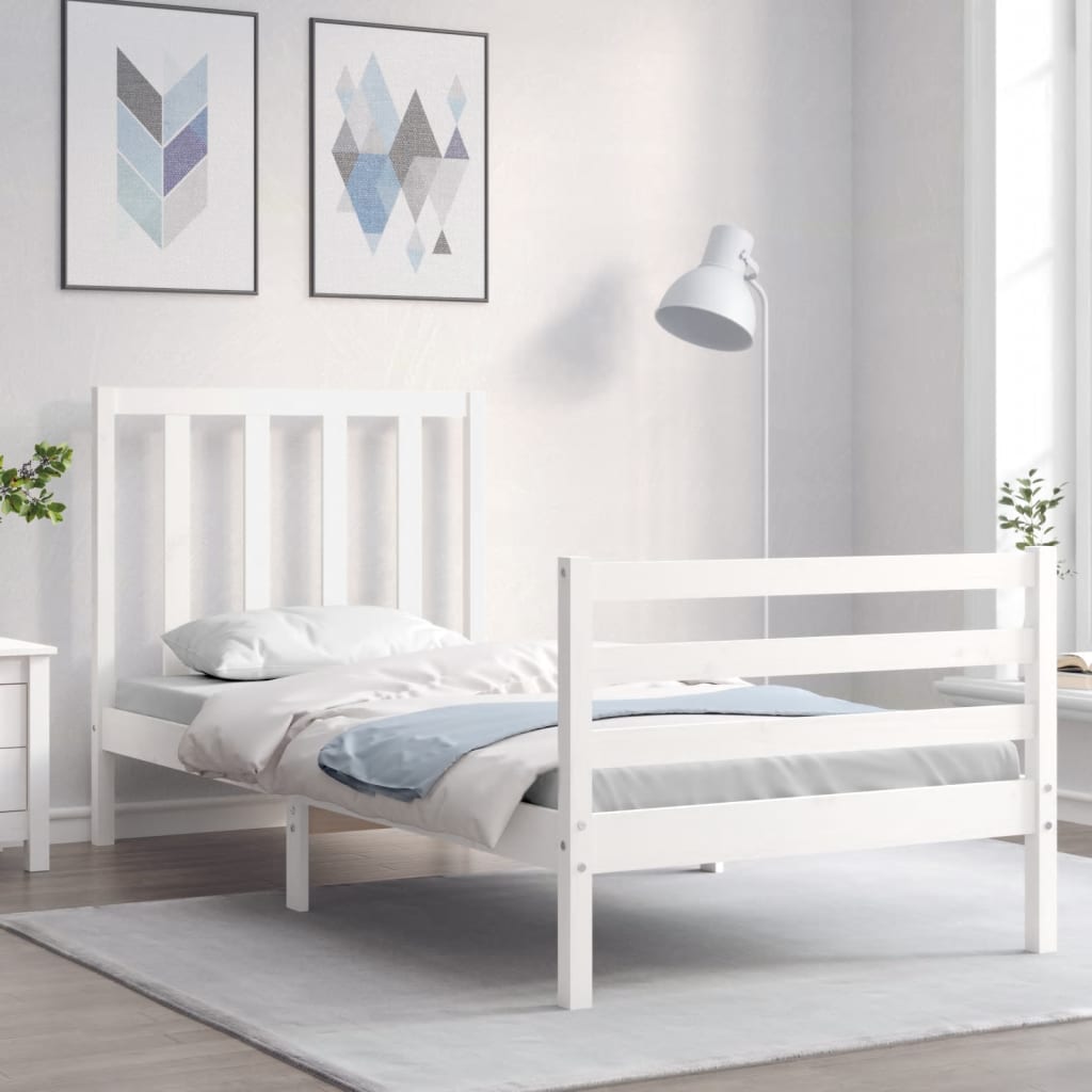 Bed Frame Without Mattress Small Single Solid Wood Pine