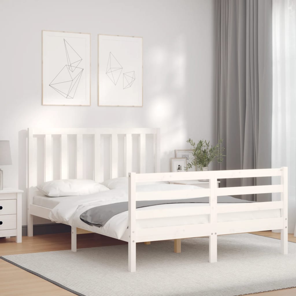 Bed Frame Without Mattress Single Solid Wood Pine