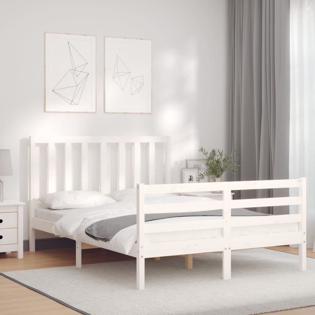 Bed Frame Without Mattress Single Solid Wood Pine