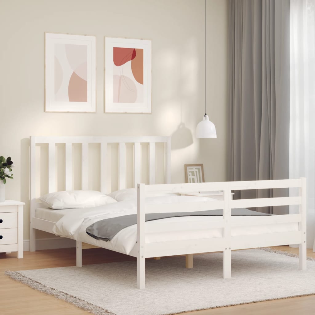 Bed Frame Without Mattress Single Solid Wood Pine