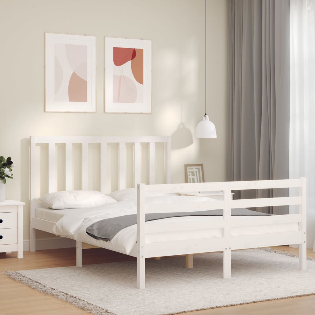 Bed Frame Without Mattress Single Solid Wood Pine