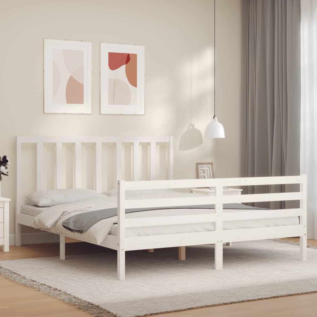 Bed Frame Without Mattress Single Solid Wood Pine