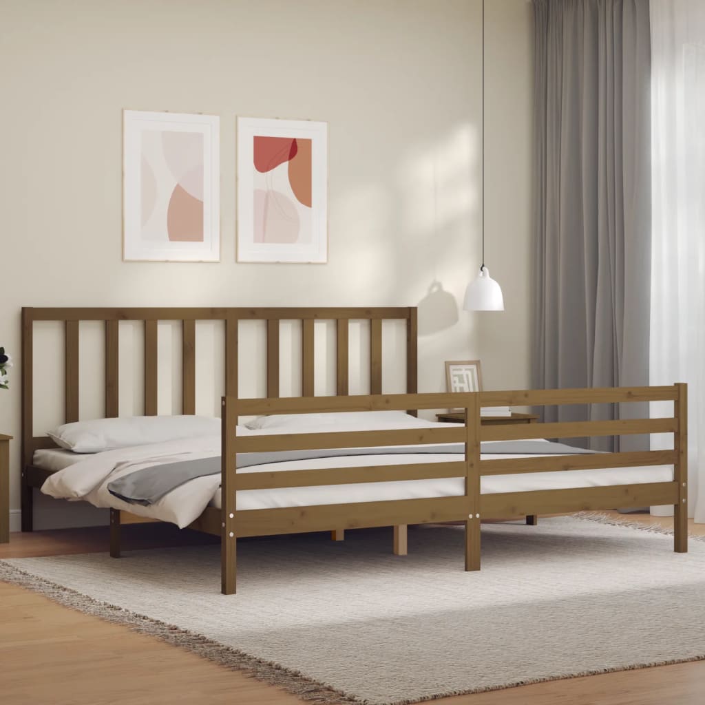 Bed Frame Without Mattress Single Solid Wood Pine
