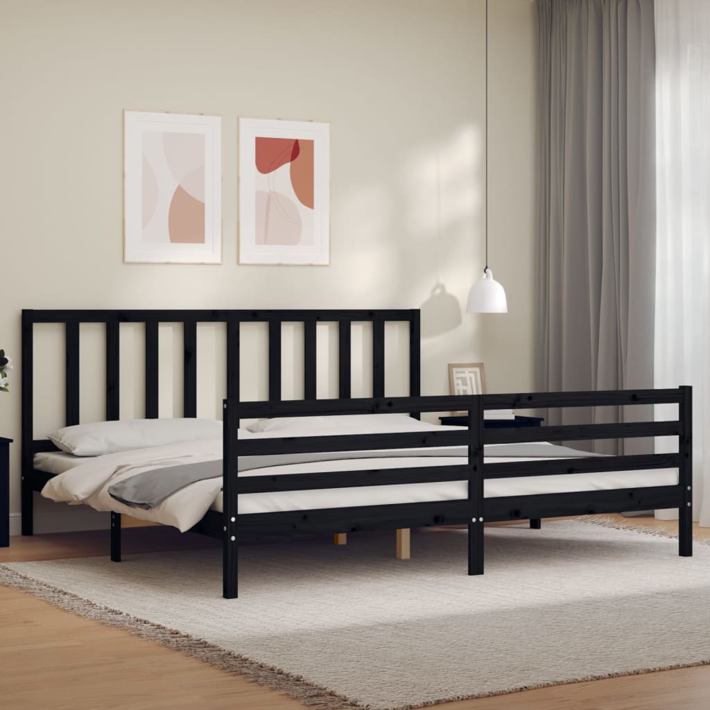 Bed Frame Without Mattress Single Solid Wood Pine