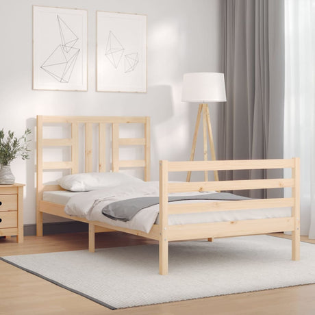 Bed Frame Without Mattress Solid Wood Pine
