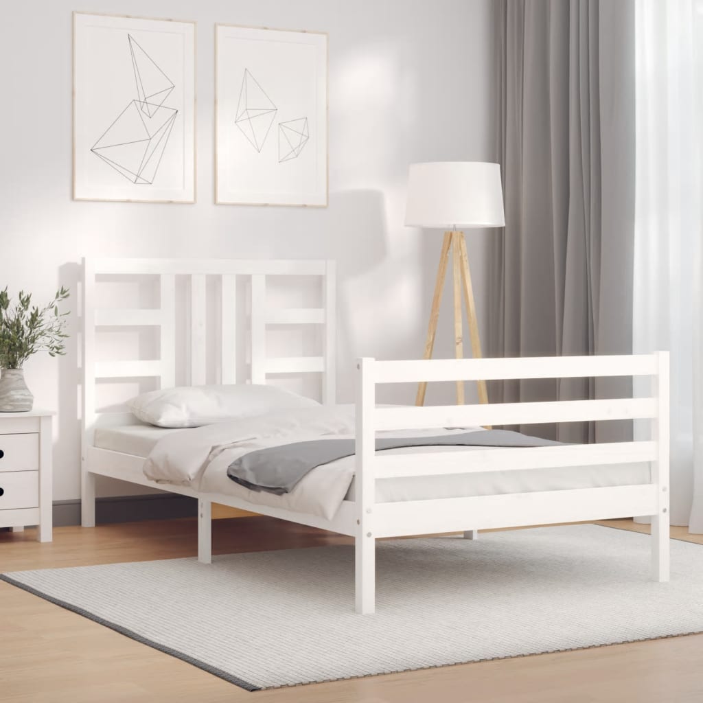 Bed Frame Without Mattress Solid Wood Pine