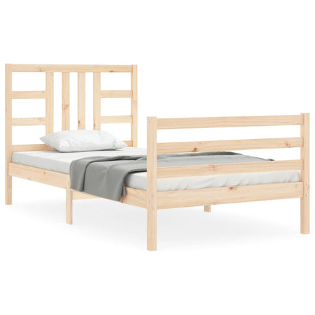 Bed Frame Without Mattress Solid Wood Pine