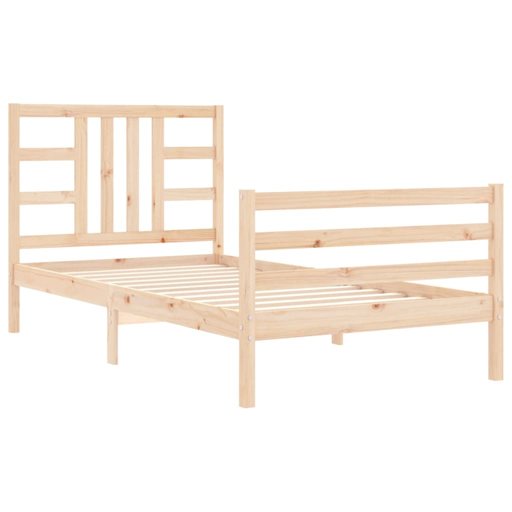 Bed Frame Without Mattress Solid Wood Pine