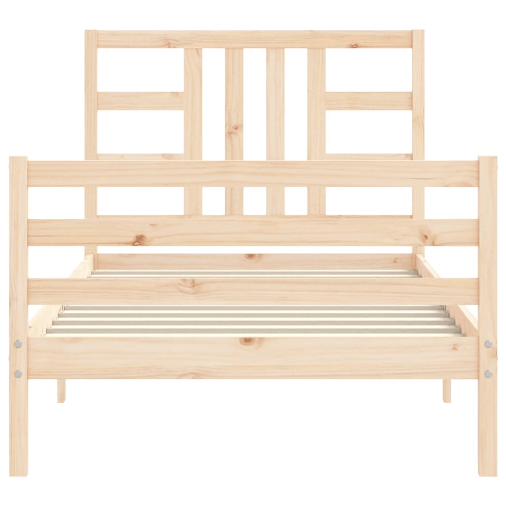 Bed Frame Without Mattress Solid Wood Pine