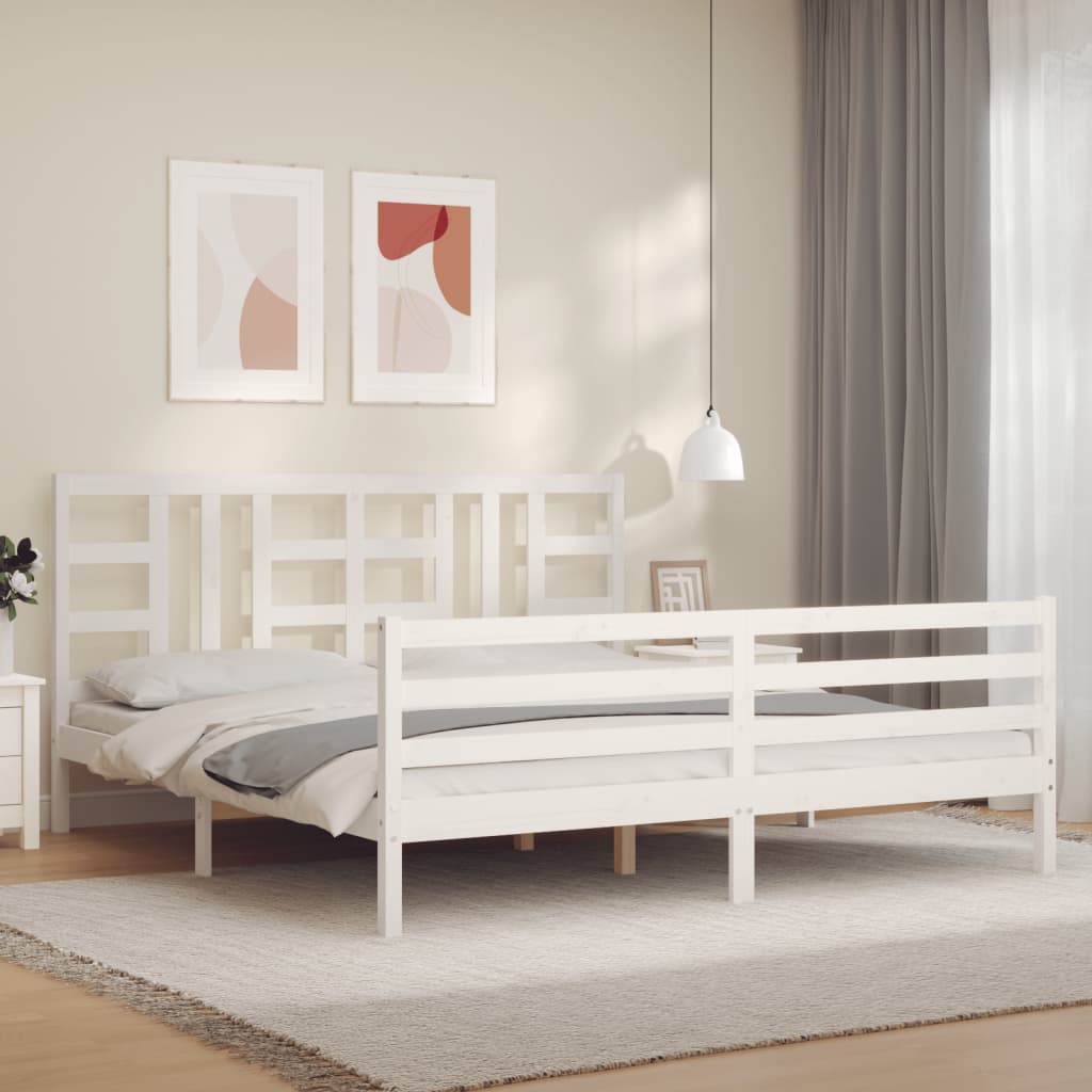 Bed Frame Without Mattress Solid Wood Pine