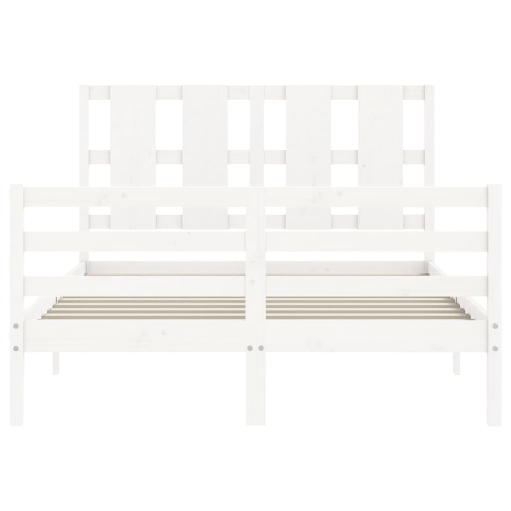 Bed Frame Without Mattress Double Solid Wood