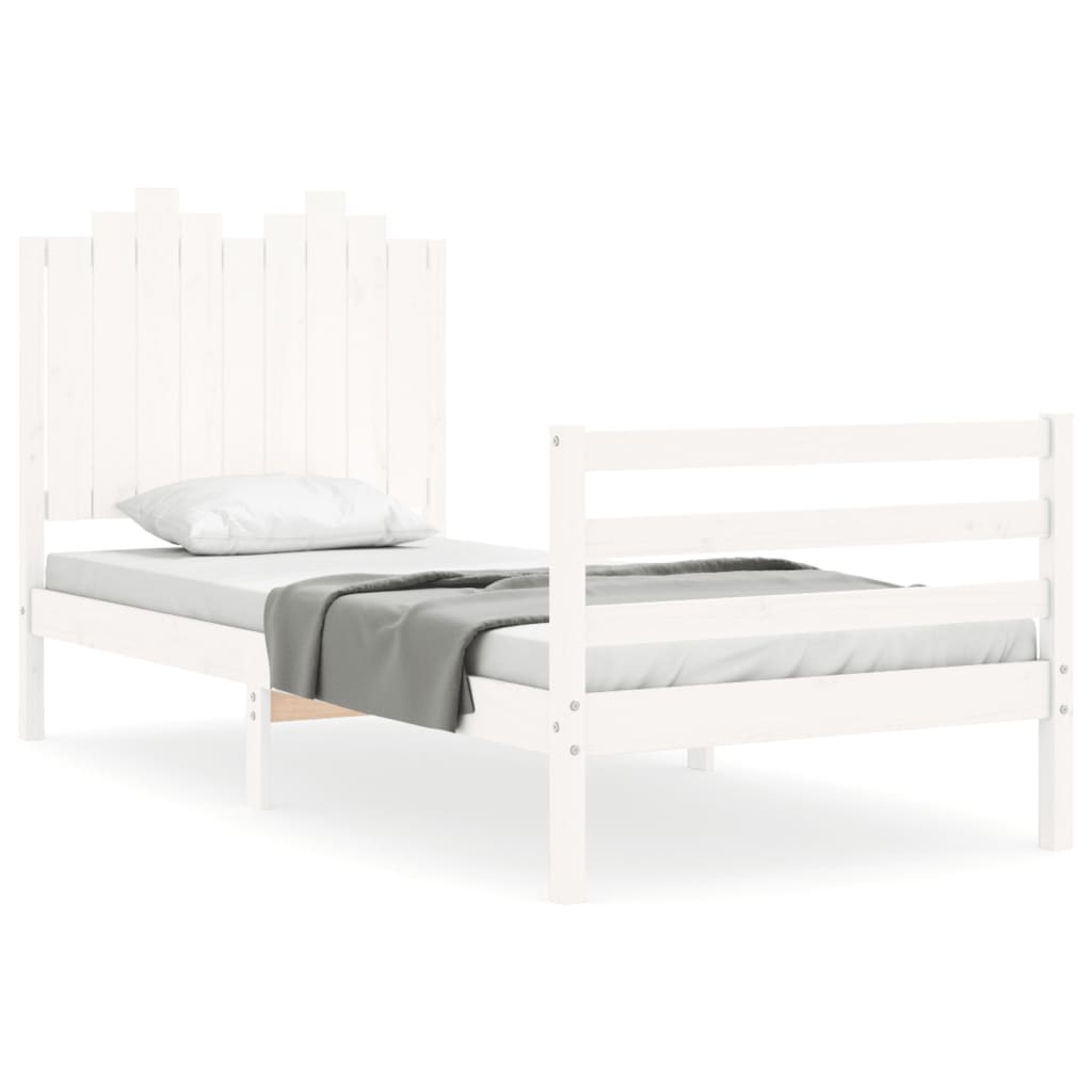 Bed Frame Without Mattress Single Solid Wood