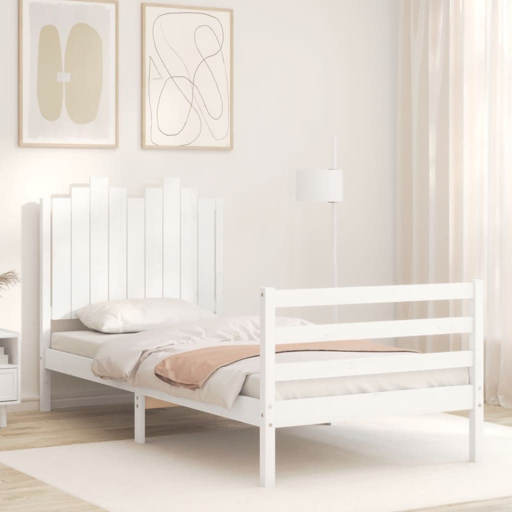 Bed Frame Without Mattress Single Solid Wood