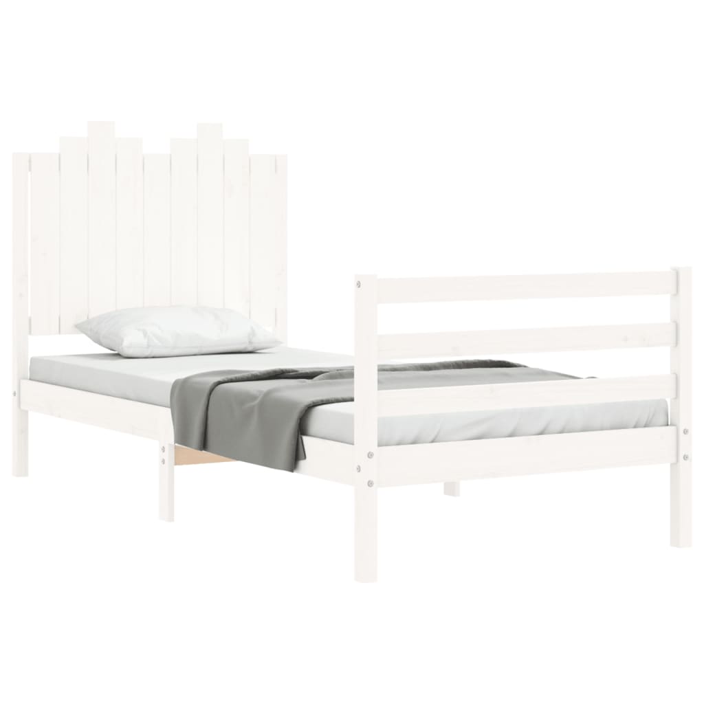 Bed Frame Without Mattress Single Solid Wood