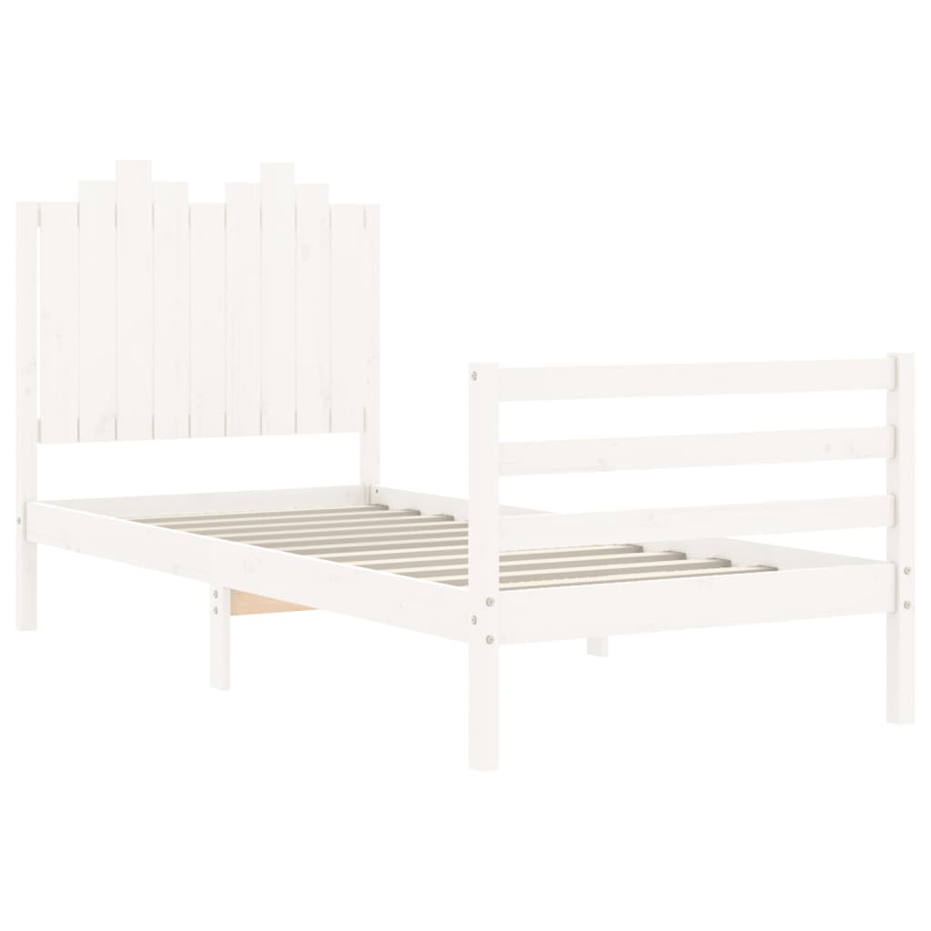 Bed Frame Without Mattress Single Solid Wood
