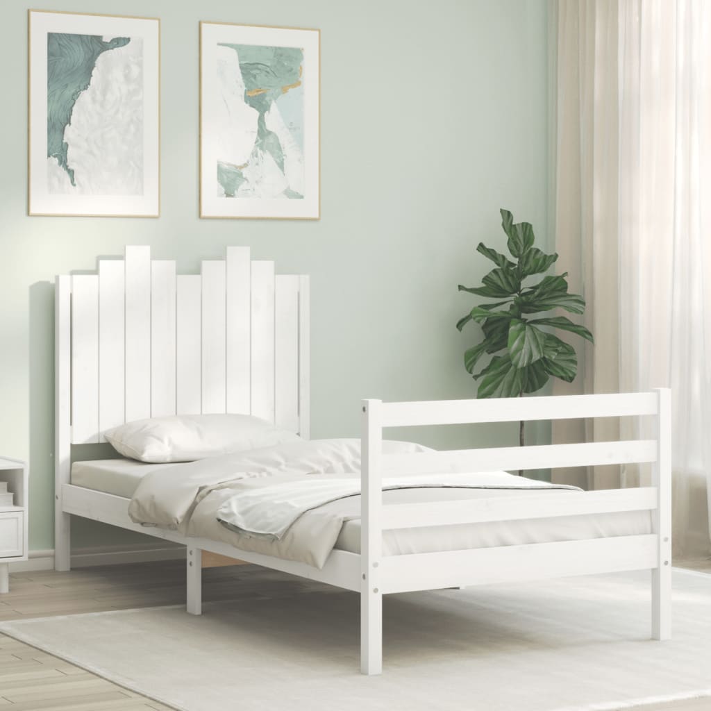 Bed Frame Without Mattress Single Solid Wood