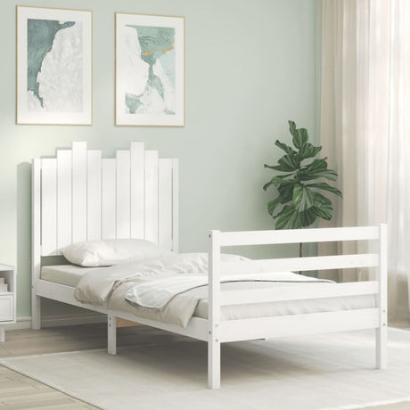 Bed Frame Without Mattress Single Solid Wood