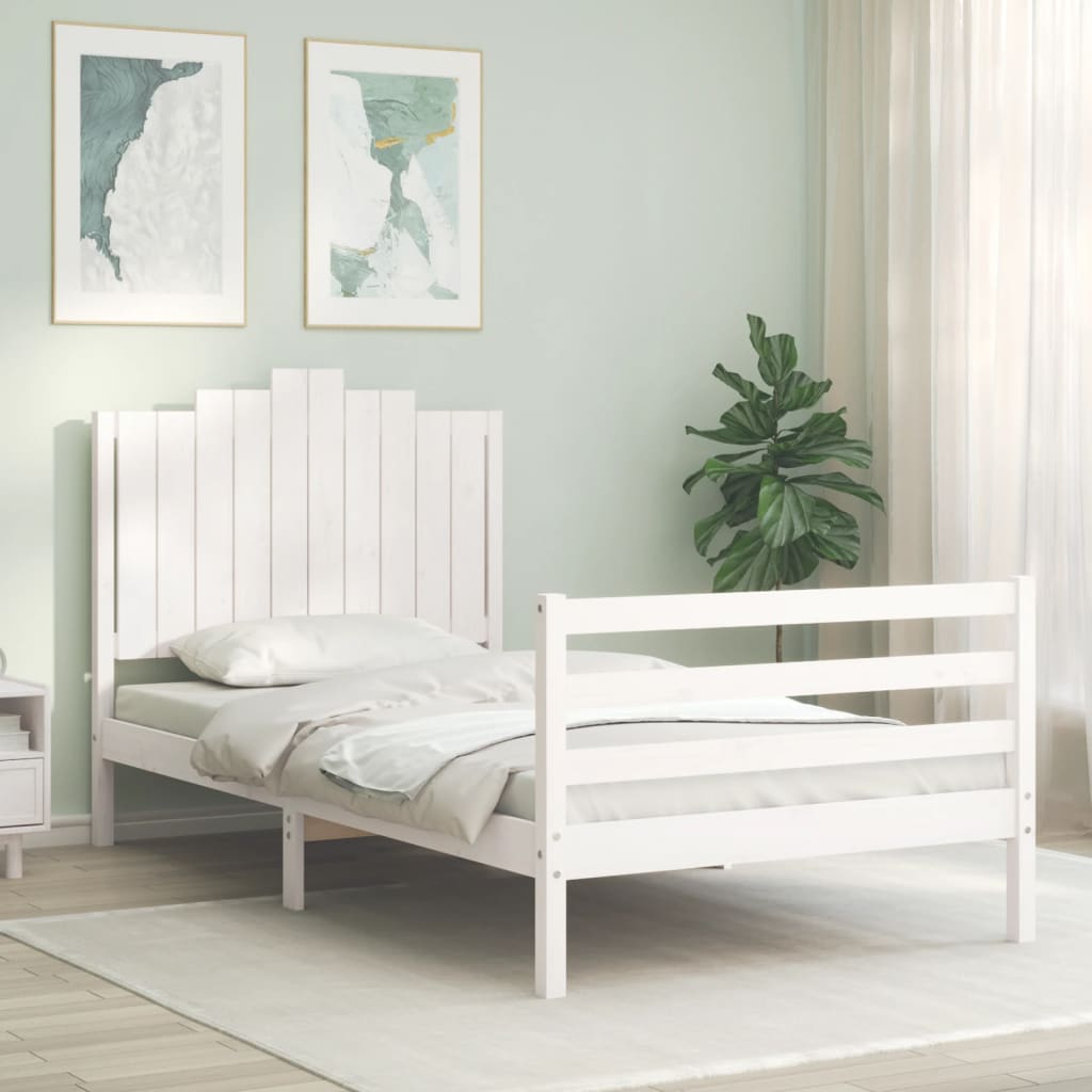 Bed Frame Without Mattress Single Solid Wood