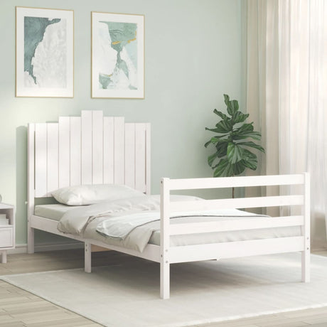 Bed Frame Without Mattress Single Solid Wood
