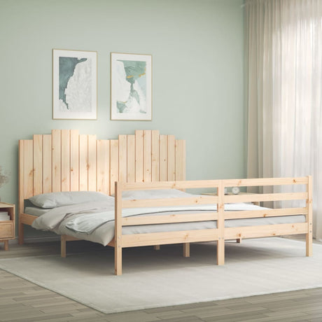 Bed Frame Without Mattress Single Solid Wood